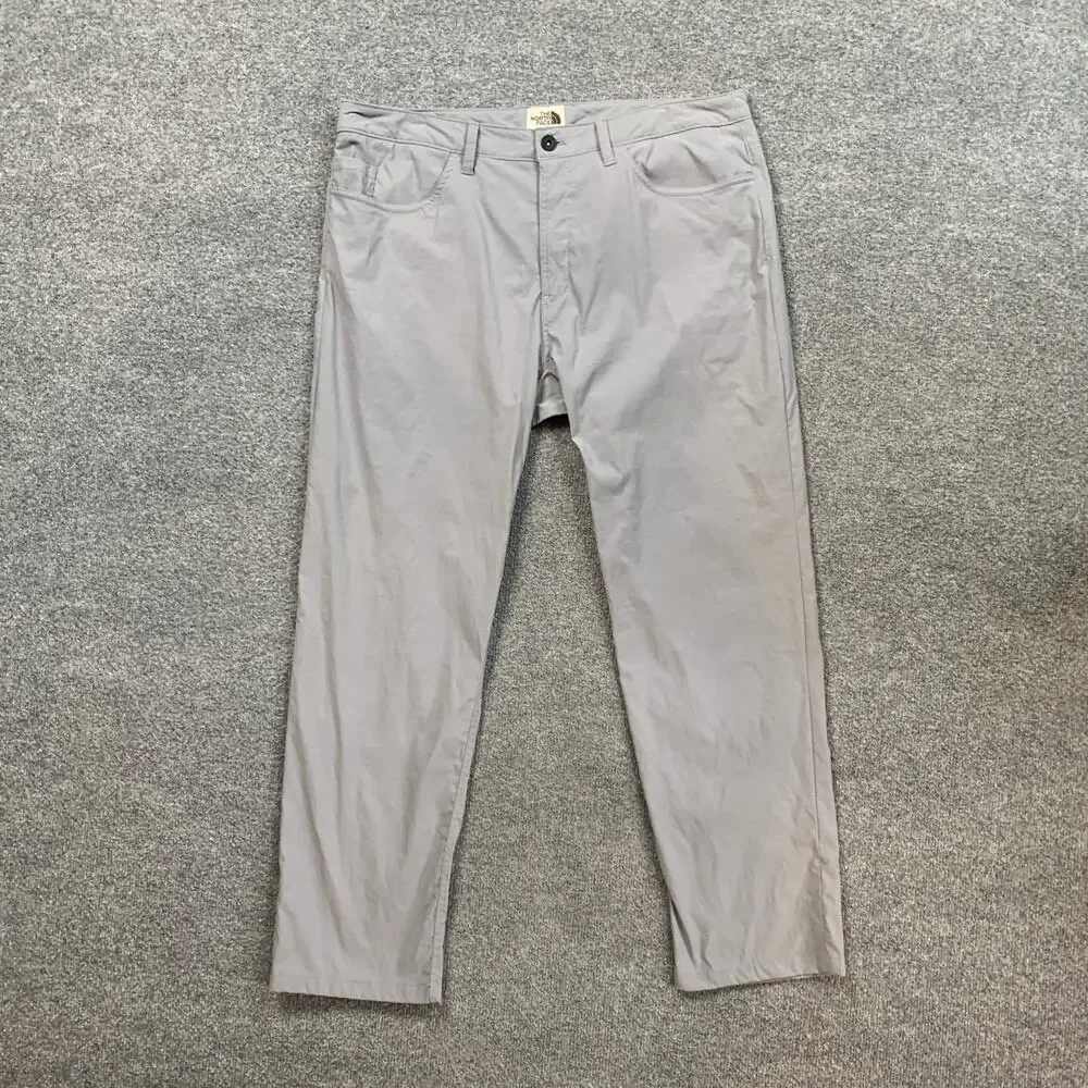 The North Face Pants Mens 36 Gray Sprag 5 Pocket Nylon Stretch Hiking Travel